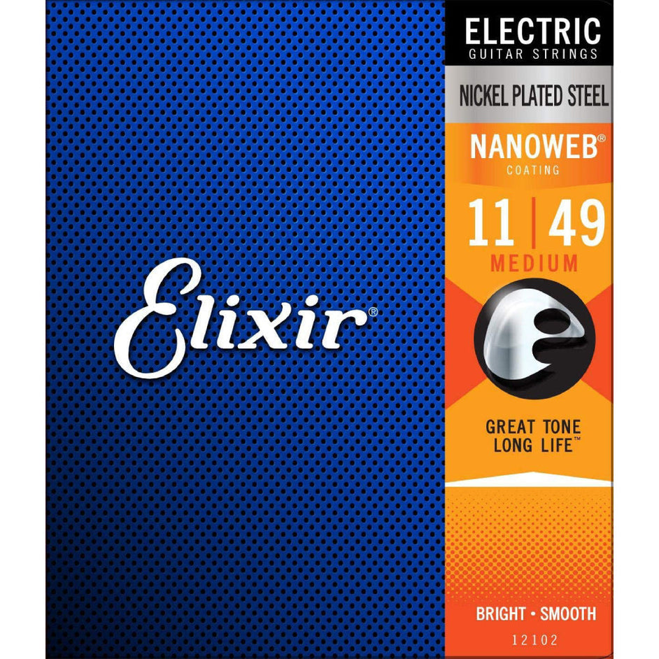 Dây Đàn Guitar Điện Elixir 12102 Nanoweb 11-49-Mai Nguyên Music