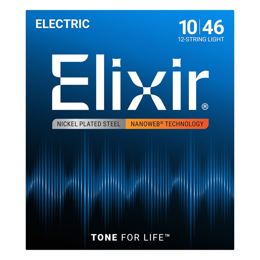 Dây Đàn Guitar Điện Elixir 12450 Nanoweb 12-String Light 10-46-Mai Nguyên Music