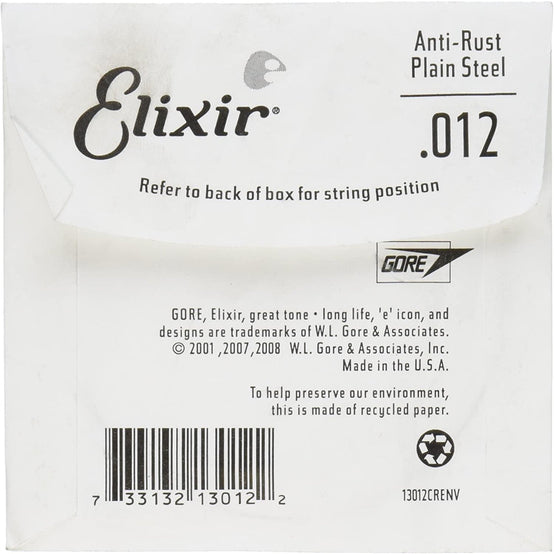 Dây Đàn Guitar Điện Elixir 13012 Anti-Rust Plated Plain Steel .012 Single String-Mai Nguyên Music