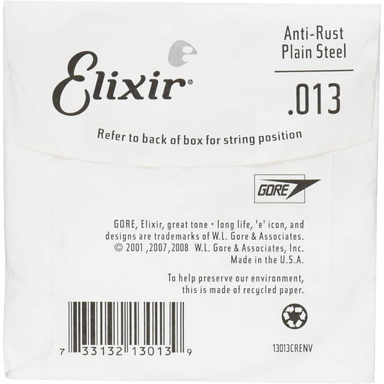 Dây Đàn Guitar Điện Elixir 13013 Anti-Rust Plated Plain Steel .013, Single String-Mai Nguyên Music