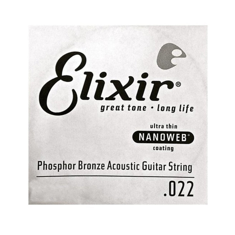 Dây Đàn Guitar Điện Elixir 14122 Nanoweb Phosphor Bronze .022, Single String-Mai Nguyên Music