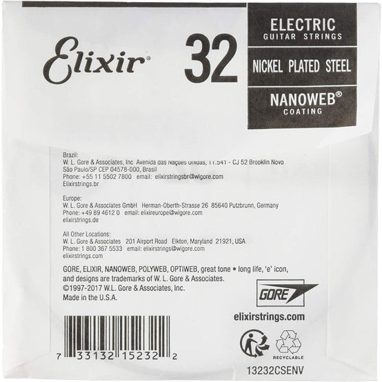 Dây Đàn Guitar Điện Elixir 15232 Nanoweb Electric .032 Single String-Mai Nguyên Music