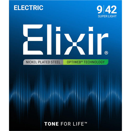 Dây Đàn Guitar Điện Elixir 19002 Optiweb Super Light 09-42-Mai Nguyên Music