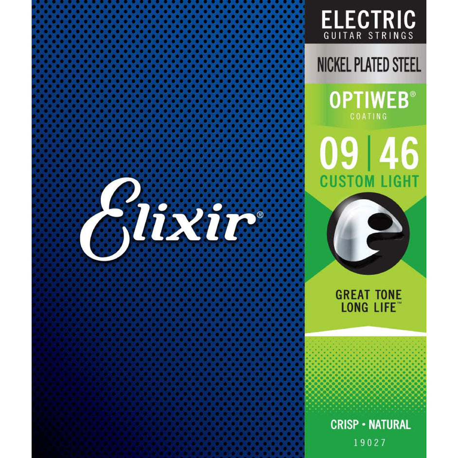 Dây Đàn Guitar Điện Elixir 19027 Optiweb Custom Light 09-46-Mai Nguyên Music