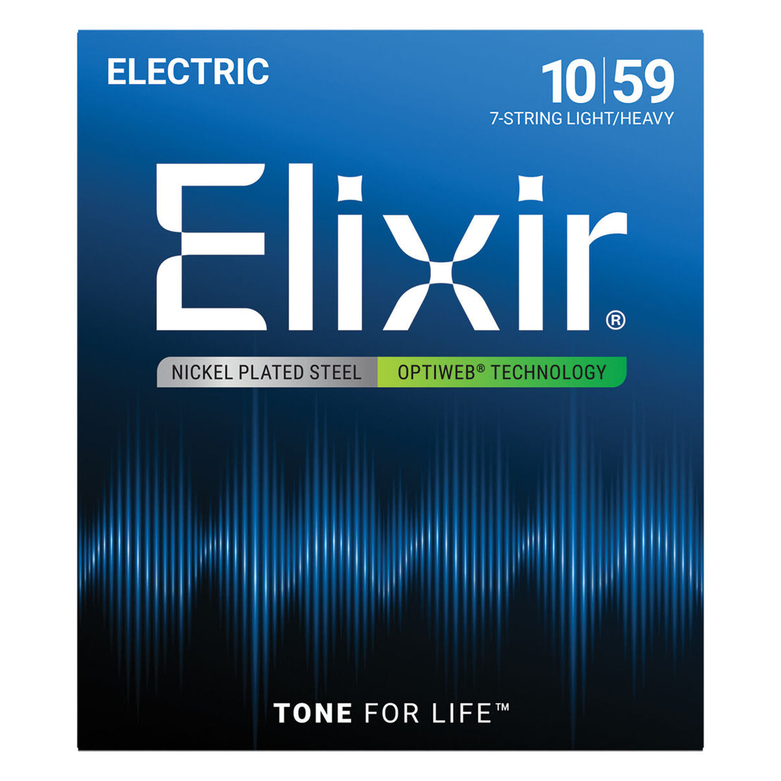 Dây Đàn Guitar Điện Elixir 19074 Optiweb Light-Heavy 7-String, 10-59-Mai Nguyên Music