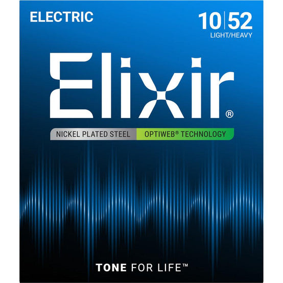 Dây Đàn Guitar Điện Elixir 19077 Optiweb Light Heavy 10-52-Mai Nguyên Music