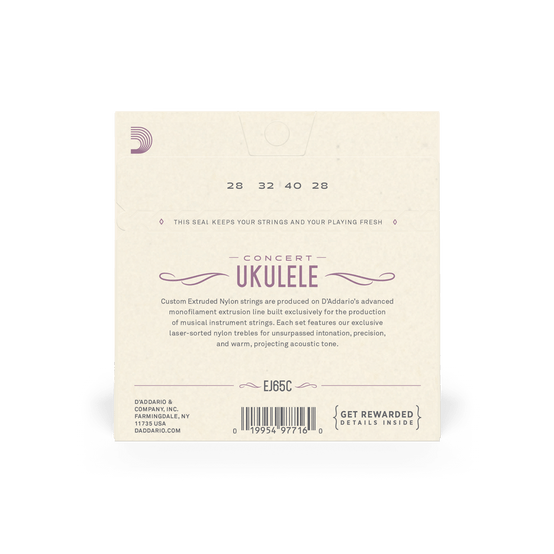 Dây Đàn Ukulele Concert D'Addario EJ65C Pro-Arte Custom Extruded Concert-Mai Nguyên Music
