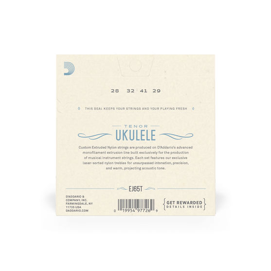 Dây Đàn Ukulele Tenor D'Addario EJ65T Pro-Arte Custom Extruded-Mai Nguyên Music