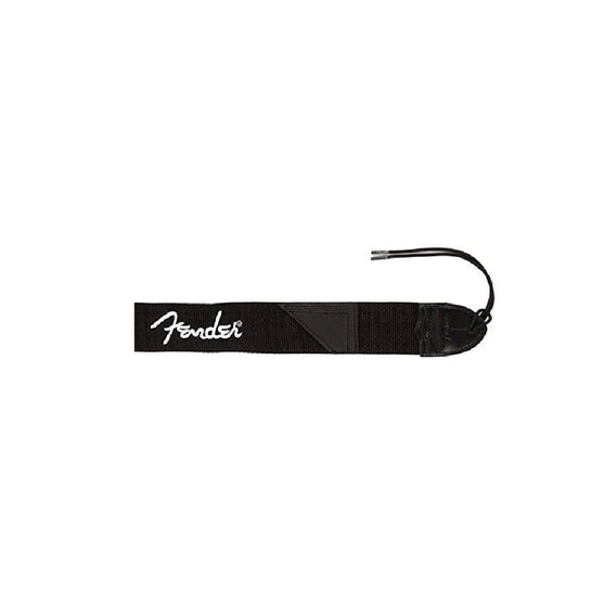 Dây Đeo Đàn Guitar Fender 2 Inch Black Poly - Black with White Fender Logo-Mai Nguyên Music