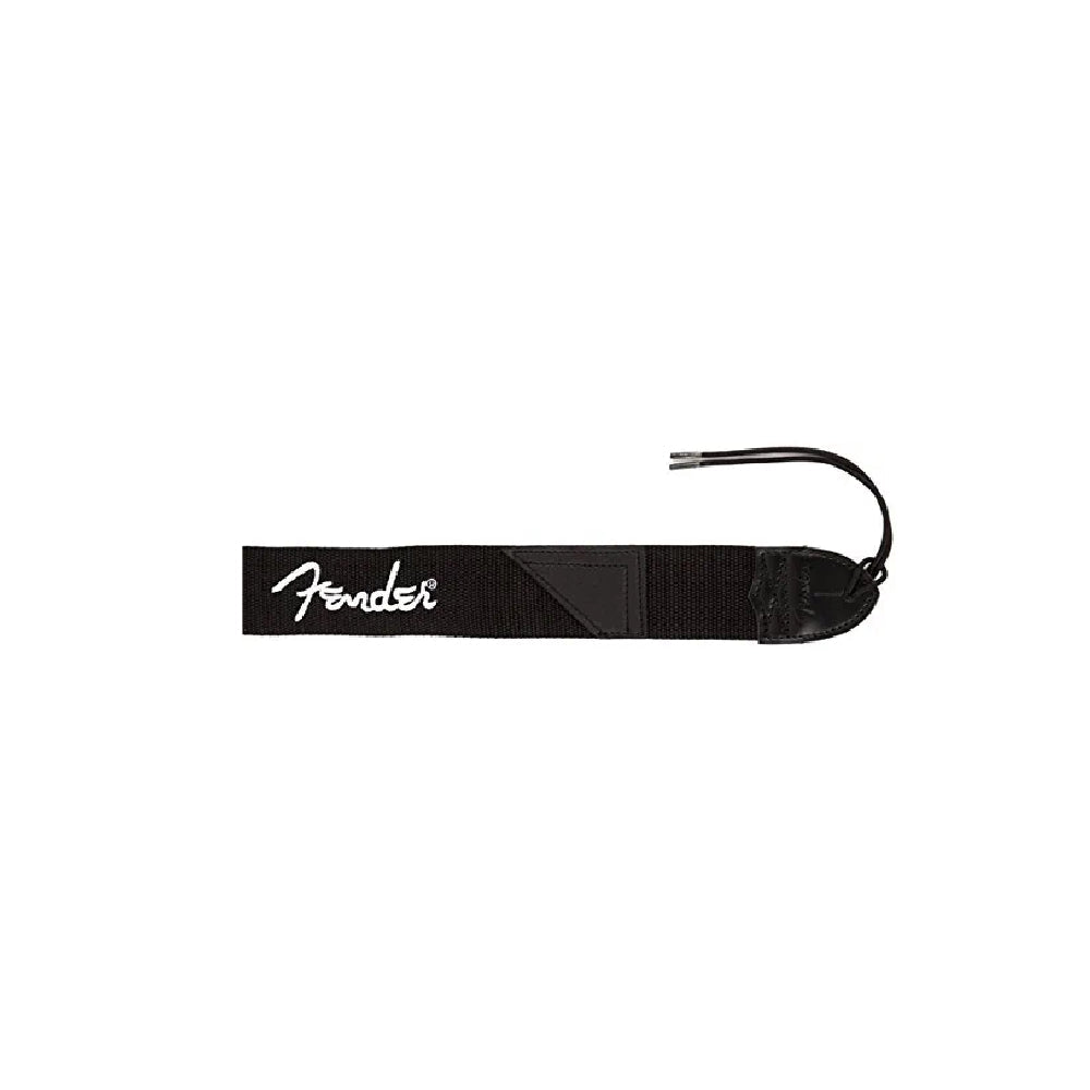 Dây Đeo Đàn Guitar Fender 2 Inch Black Poly - Black with White Fender Logo-Mai Nguyên Music