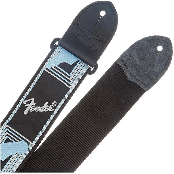 Dây Đeo Đàn Guitar Fender 2 Inch Monogrammed - Black/Light Grey/Blue-Mai Nguyên Music