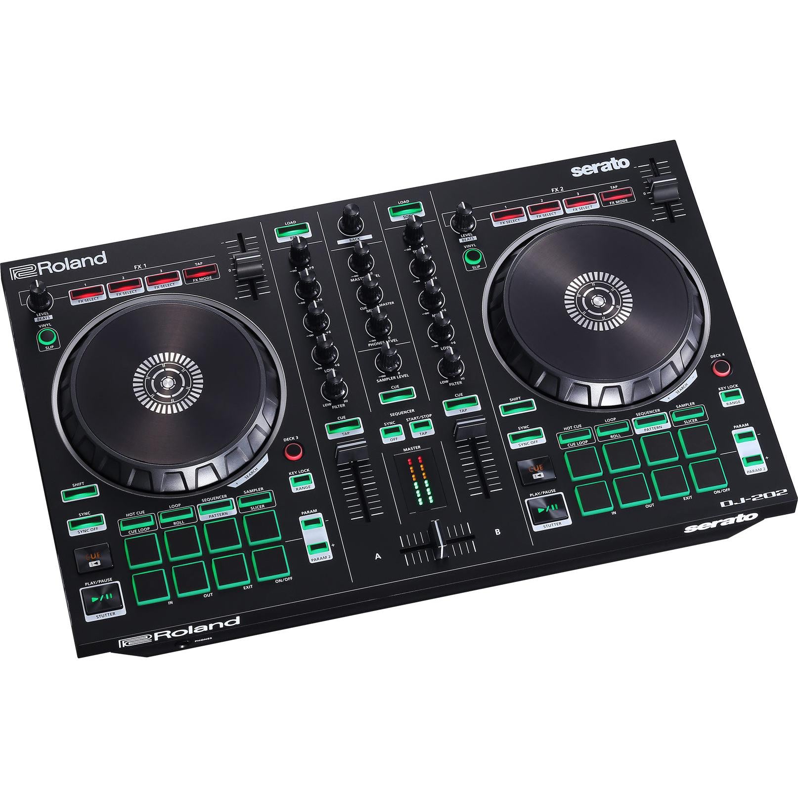 DJ Controller Roland DJ-202 2-channel Serato w/Drum Machine-Mai Nguyên Music