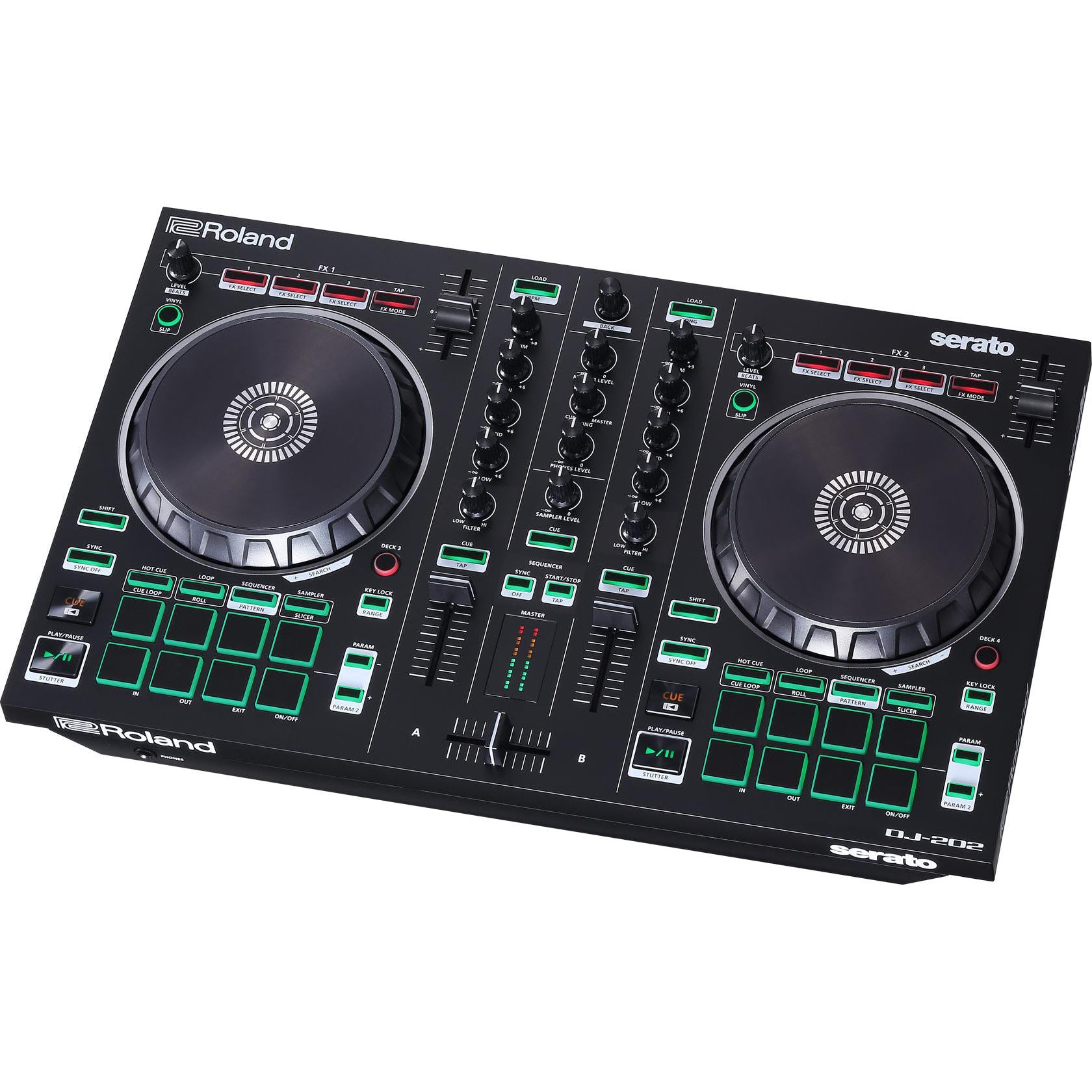 DJ Controller Roland DJ-202 2-channel Serato w/Drum Machine-Mai Nguyên Music