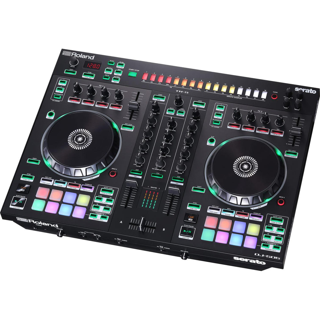DJ Controller Roland DJ-505 2-channel Serato w/Drum Machine-Mai Nguyên Music