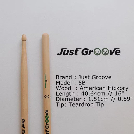 Dùi Trống Just Groove, Gỗ Tự Nhiên-Mai Nguyên Music