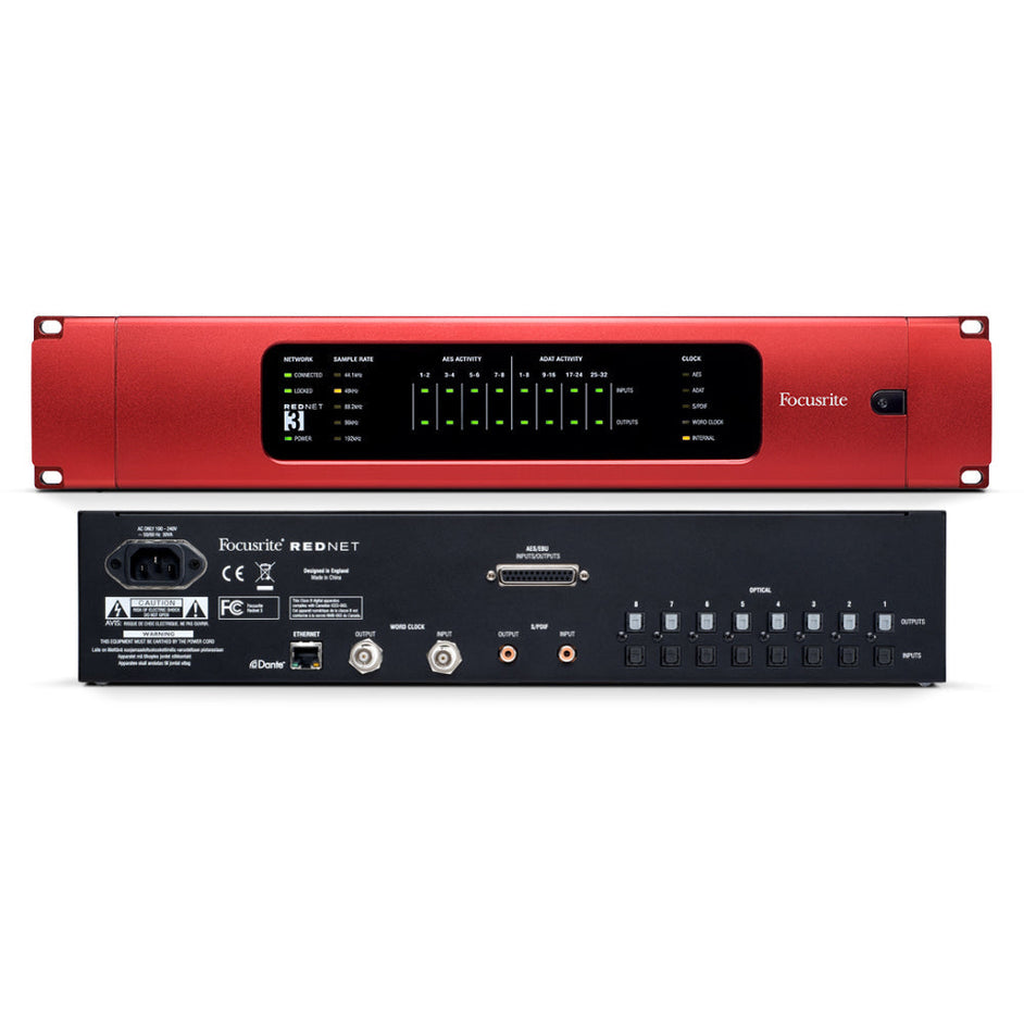 Focusrite Rednet 3 32 x 32 Ethernet Audio Network Digital I/O Interface-Mai Nguyên Music