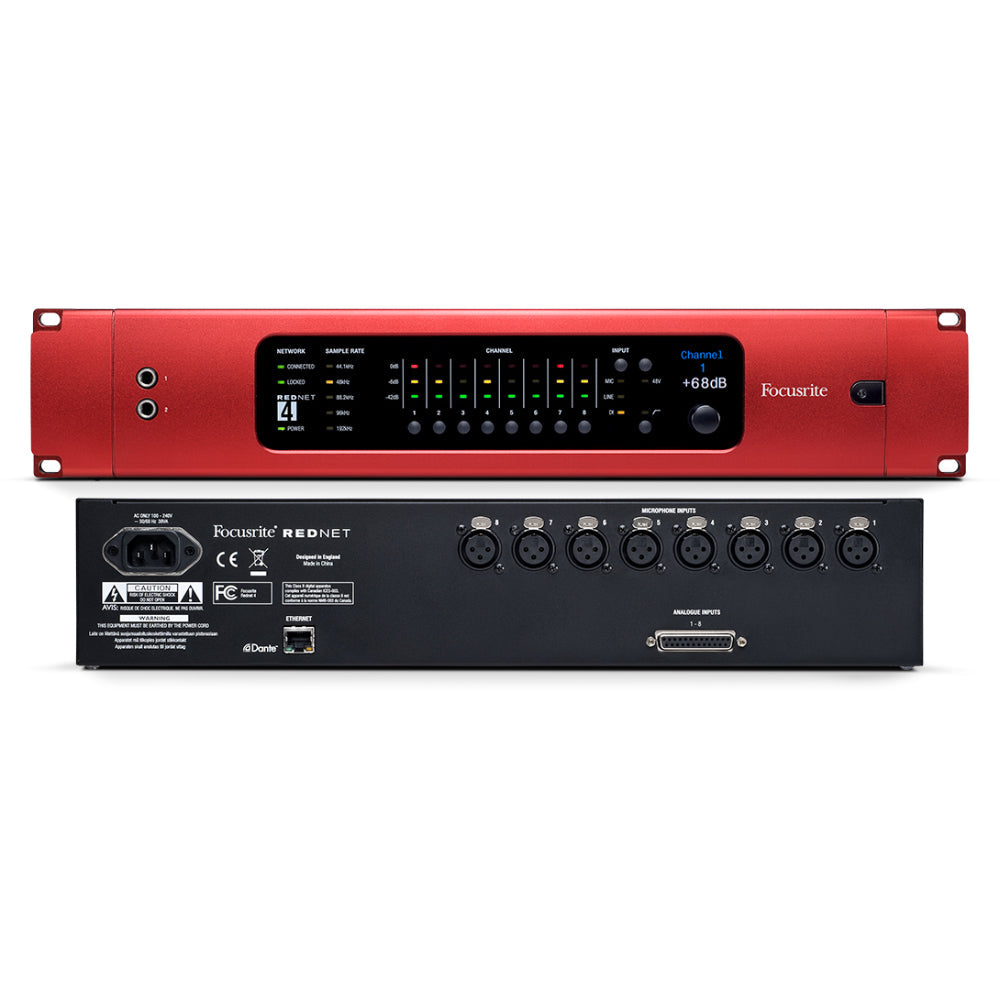 Focusrite Rednet 4 8-channel Ethernet Audio Network Interface – Mai ...