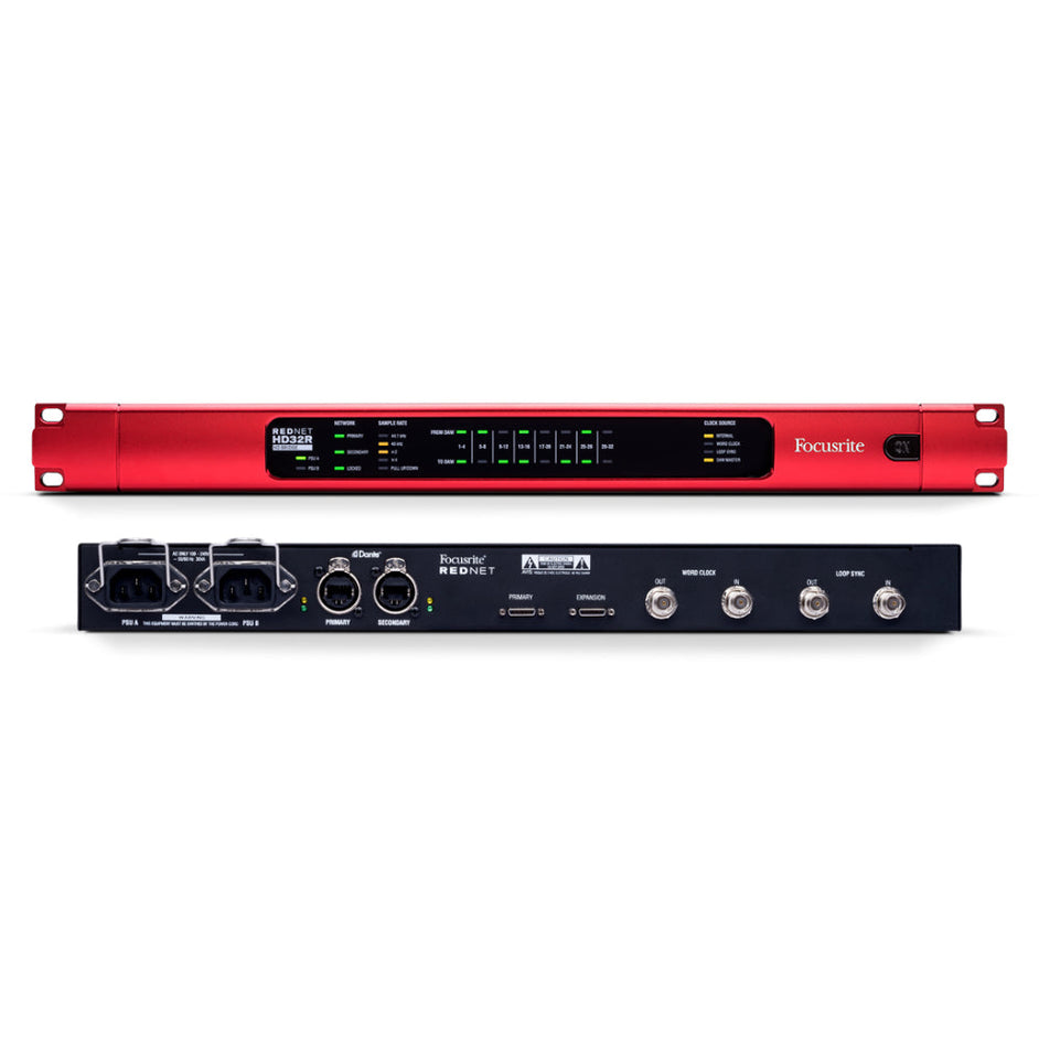 Focusrite Rednet HD32R Rednet 1U 32 Channel DANTE To Protools HD Via Digilink-Mai Nguyên Music