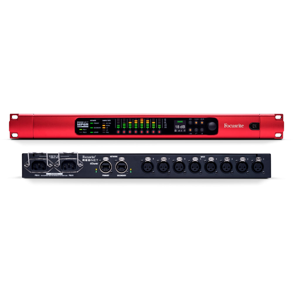 Focusrite Rednet MP8R Rednet 1U 8 Channel Mic Preamp-Mai Nguyên Music