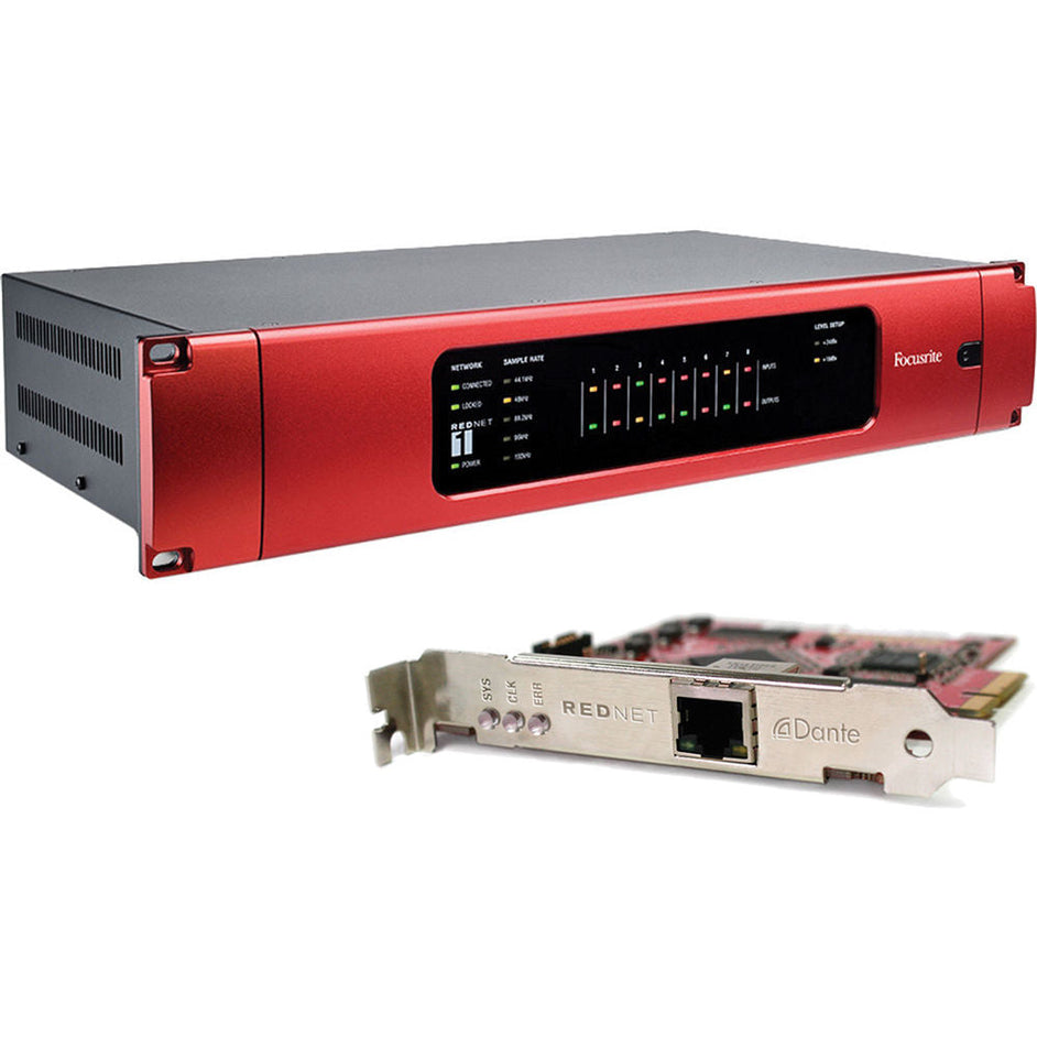 Focusrite Rednet PCIE Card DANTE 128 I/O Channel Network Card-Mai Nguyên Music