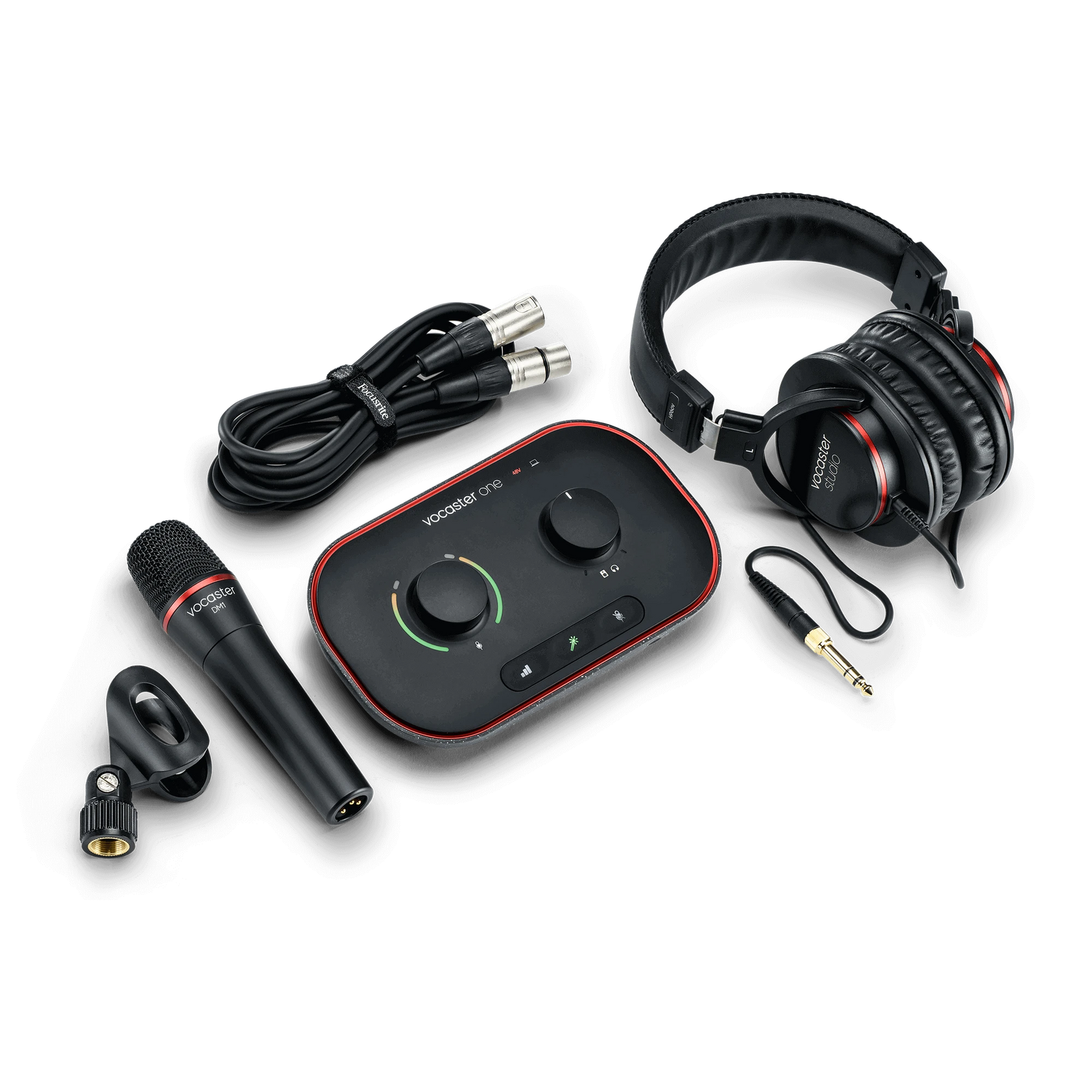 Focusrite Vocaster One Studio - Podcast Audio Interface Bundle-Mai Nguyên Music