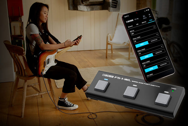 Wireless Footswitch Bluetooth Boss FS-1-WL