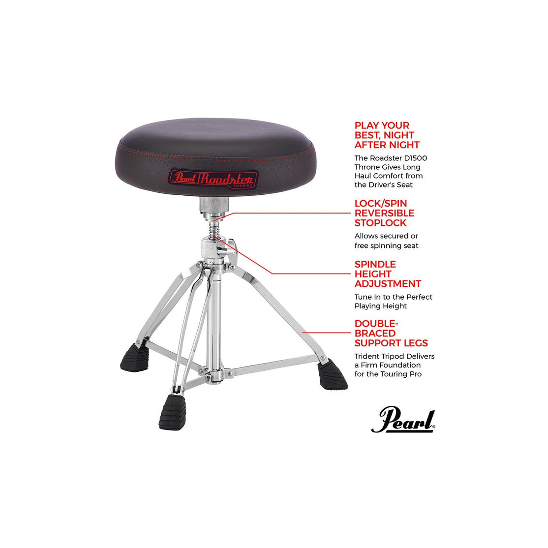 Ghế Trống Pearl D1500 Multi-Core-Mai Nguyên Music