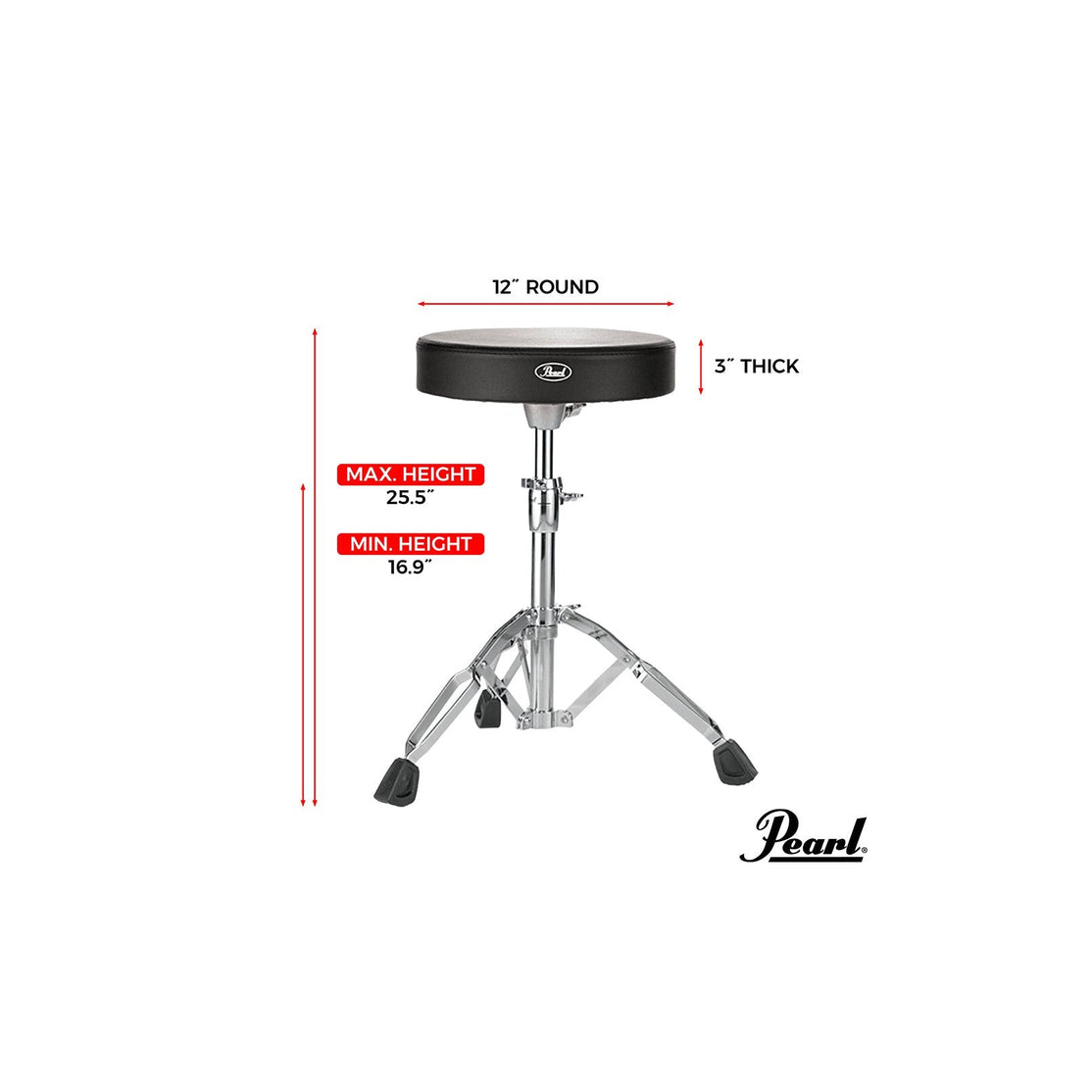 Ghế Trống Pearl D790 Chân Giằng Đôi-Mai Nguyên Music