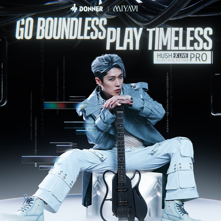 Đàn Guitar Điện Donner HUSH X Live Pro x MIYAVI