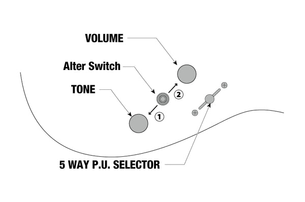Ibanez Prestige AZ24027, Controls