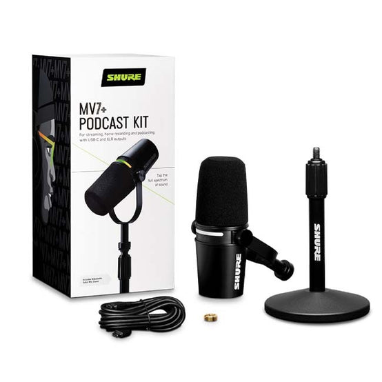 Micro Thu Âm Shure MV7 + Podcast Kit-Mai Nguyên Music