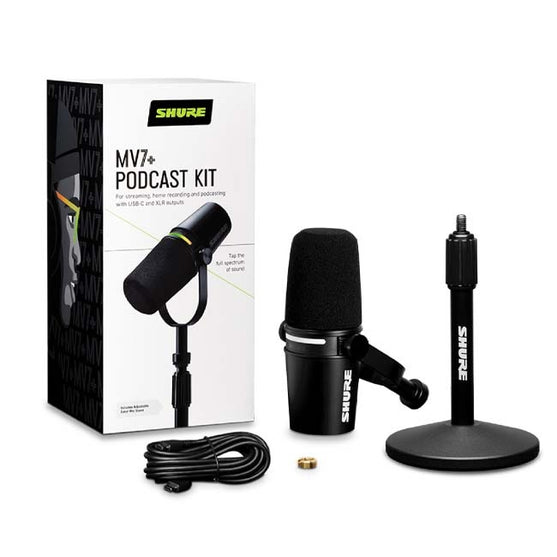 Micro Thu Âm Shure MV7 + Podcast Kit-Mai Nguyên Music