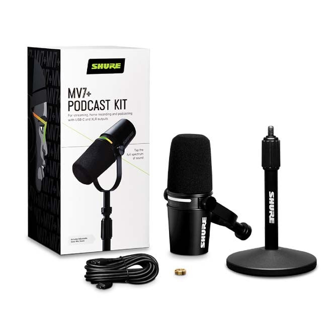 Micro Thu Âm Shure MV7 + Podcast Kit-Mai Nguyên Music