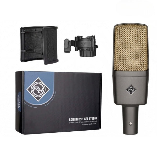 Microphone Condenser Rohiauder RH-201 - Set Studio