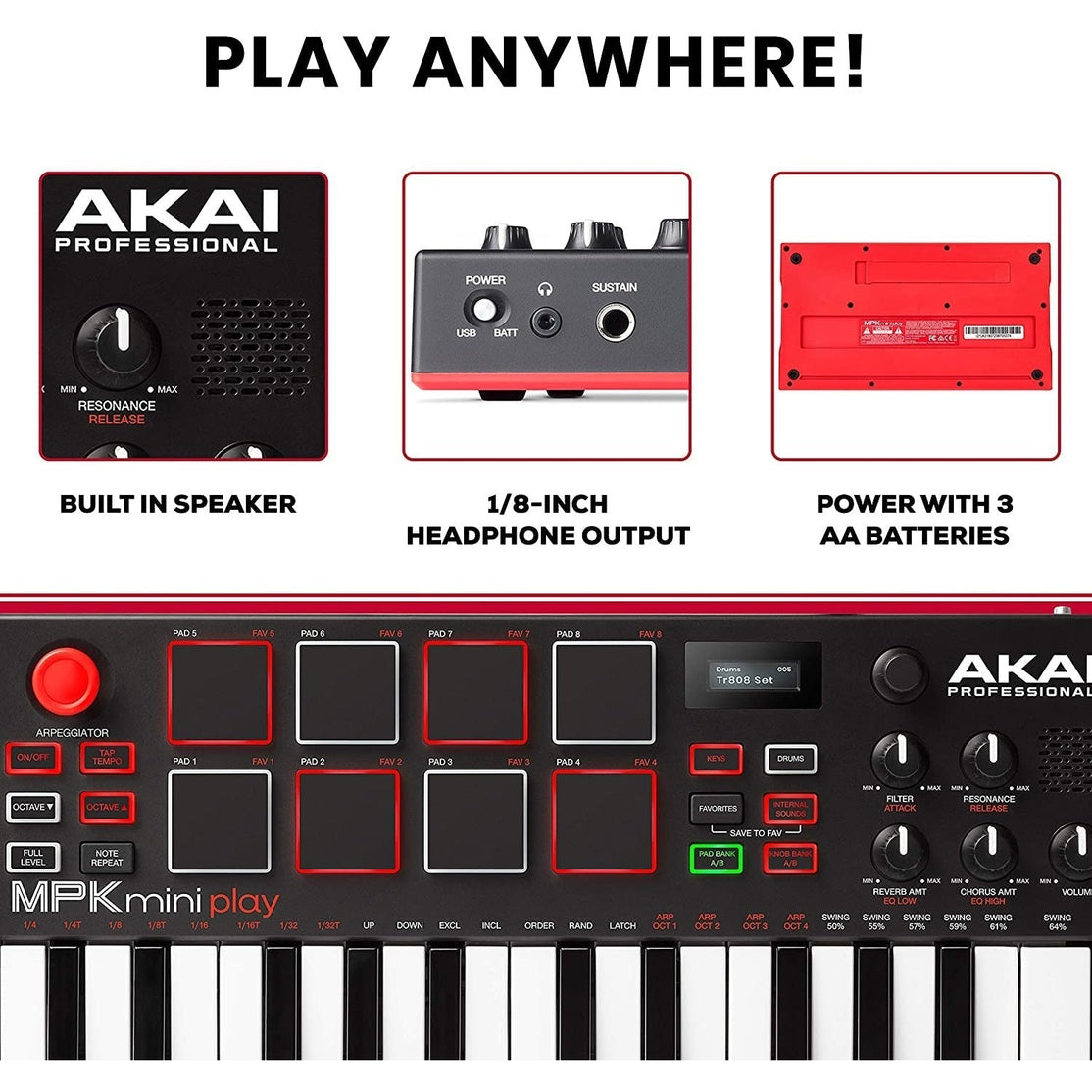 MIDI Keyboard Controller Akai Professional MPK Mini Play-Mai Nguyên Music