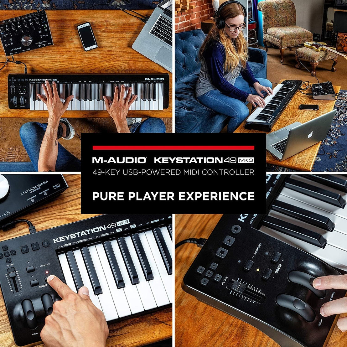 MIDI Keyboard Controller M-Audio Keystation 49MK3-Mai Nguyên Music