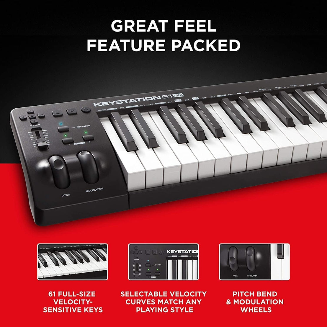 MIDI Keyboard Controller M-Audio Keystation 61MK3-Mai Nguyên Music