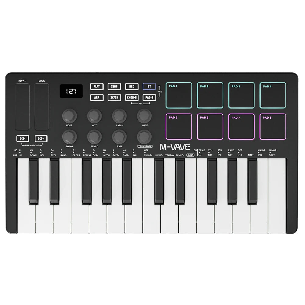 MIDI Keyboard Controller M-Vave SMK-25-Mai Nguyên Music