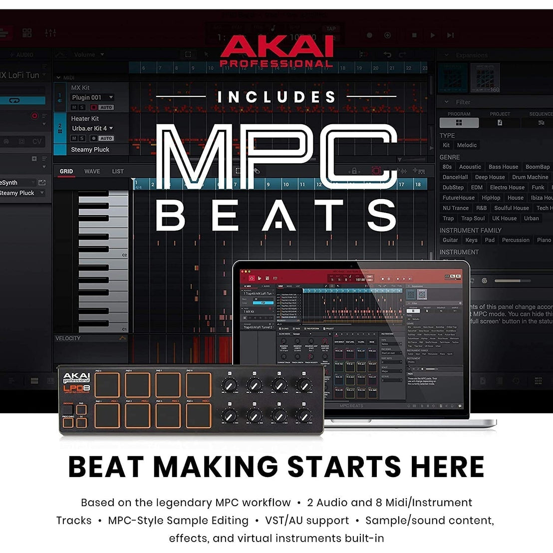 MIDI Pad Controller Akai LPD8-Mai Nguyên Music