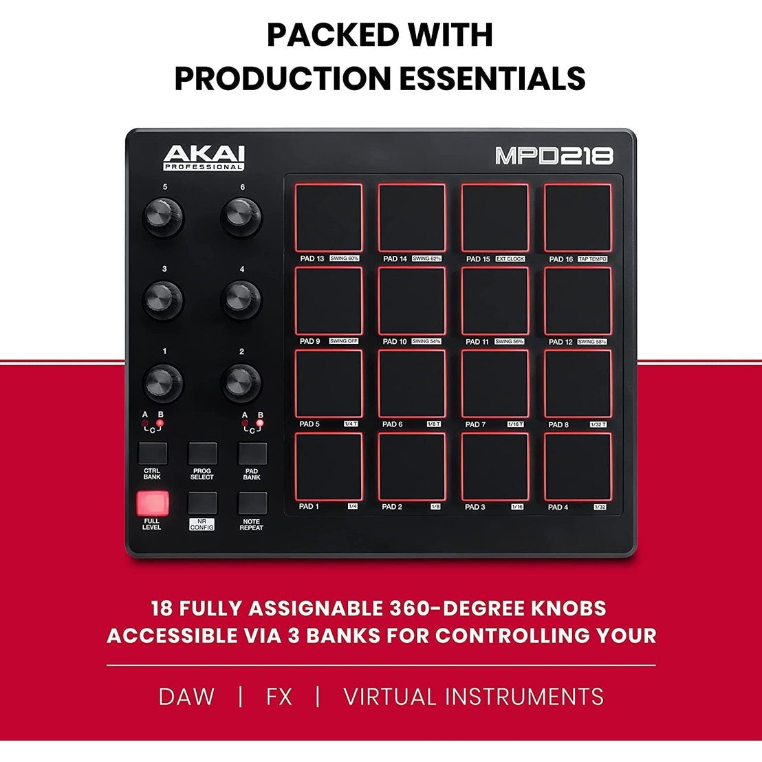 MIDI Pad Controller Akai MPD 218-Mai Nguyên Music