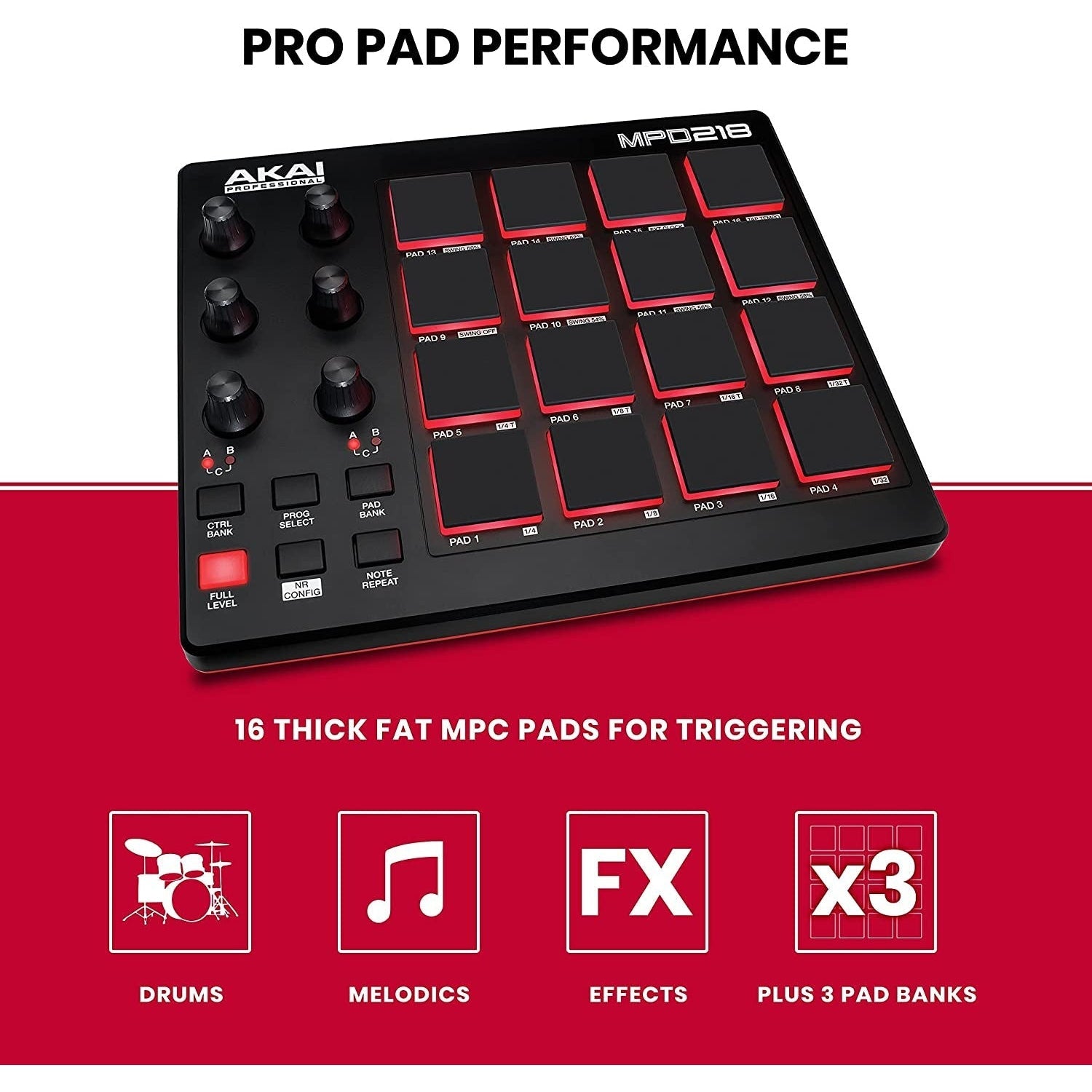 MIDI Pad Controller Akai MPD 218-Mai Nguyên Music