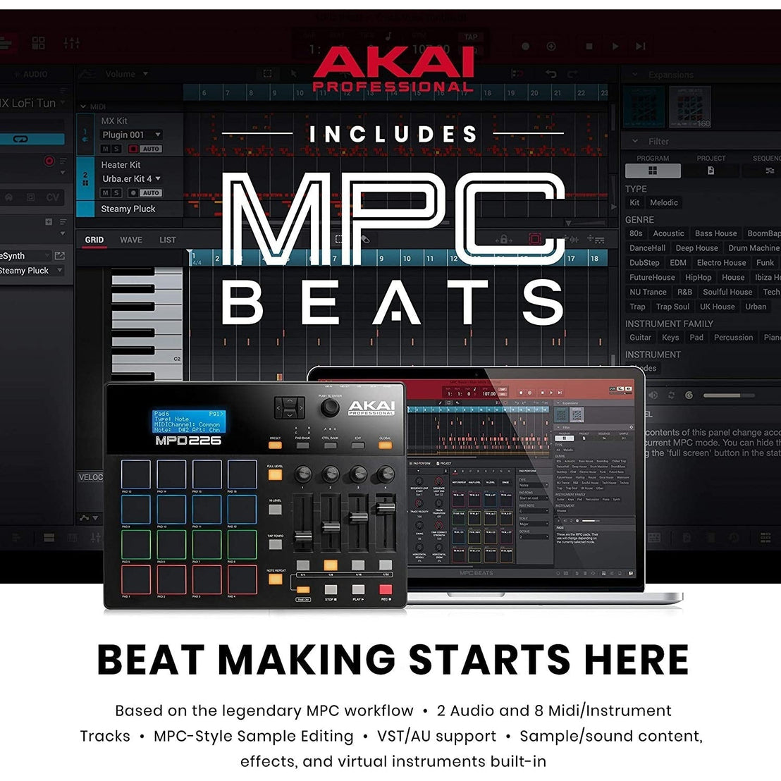 MIDI Pad Controller Akai MPD 226-Mai Nguyên Music