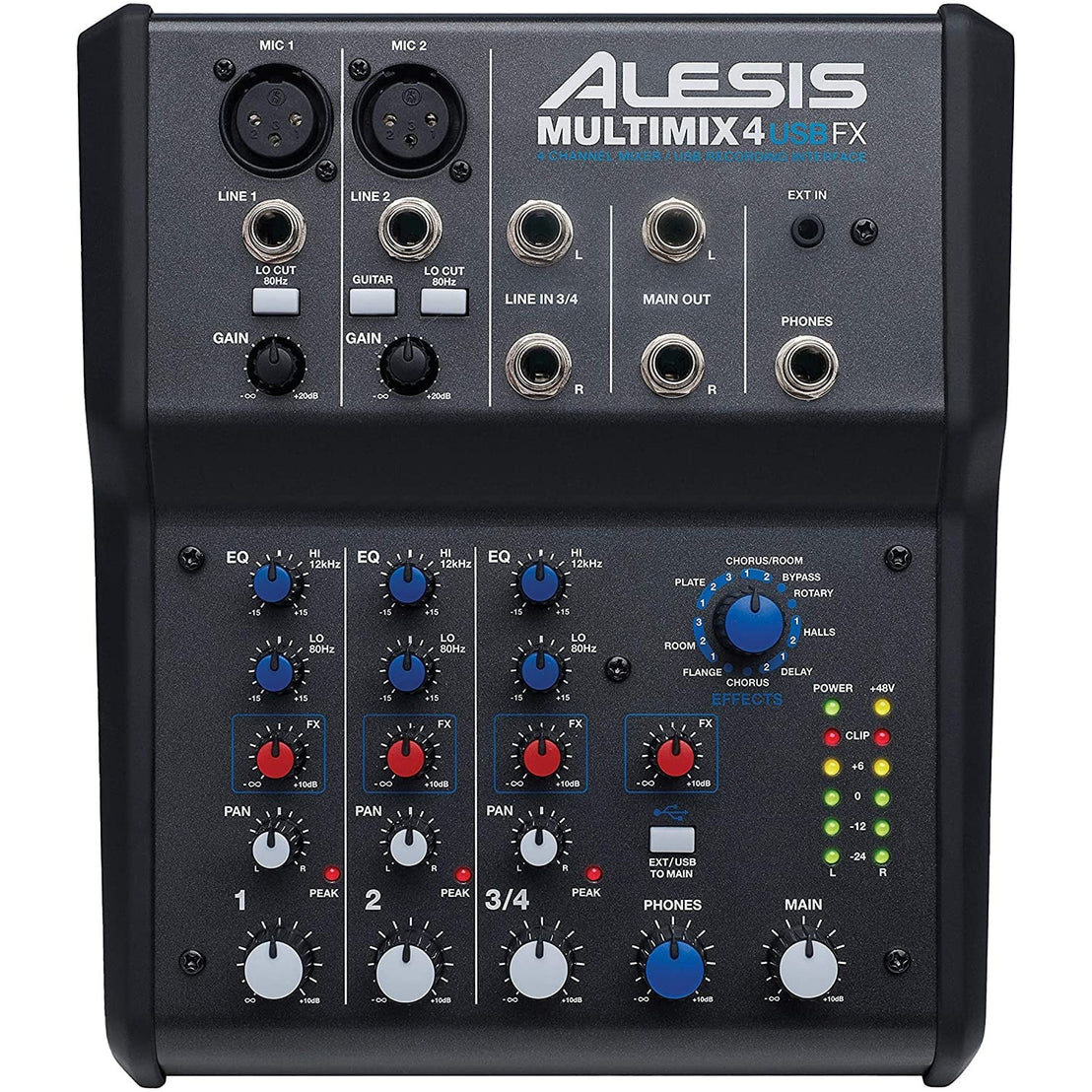 Mixer Alesis MultiMix 4 USB Mixer With FX-Mai Nguyên Music