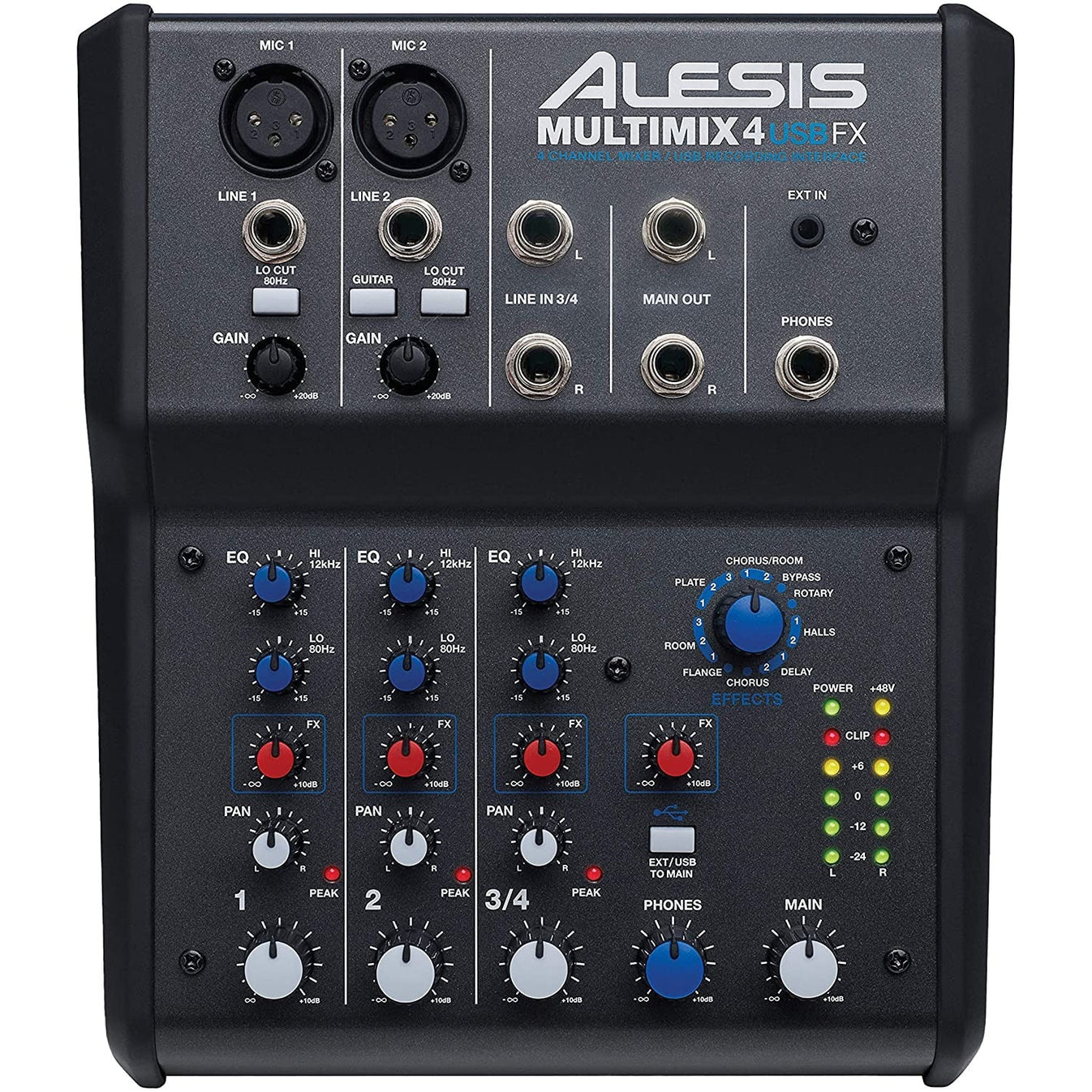 Mixer Alesis MultiMix 4 USB Mixer With FX-Mai Nguyên Music