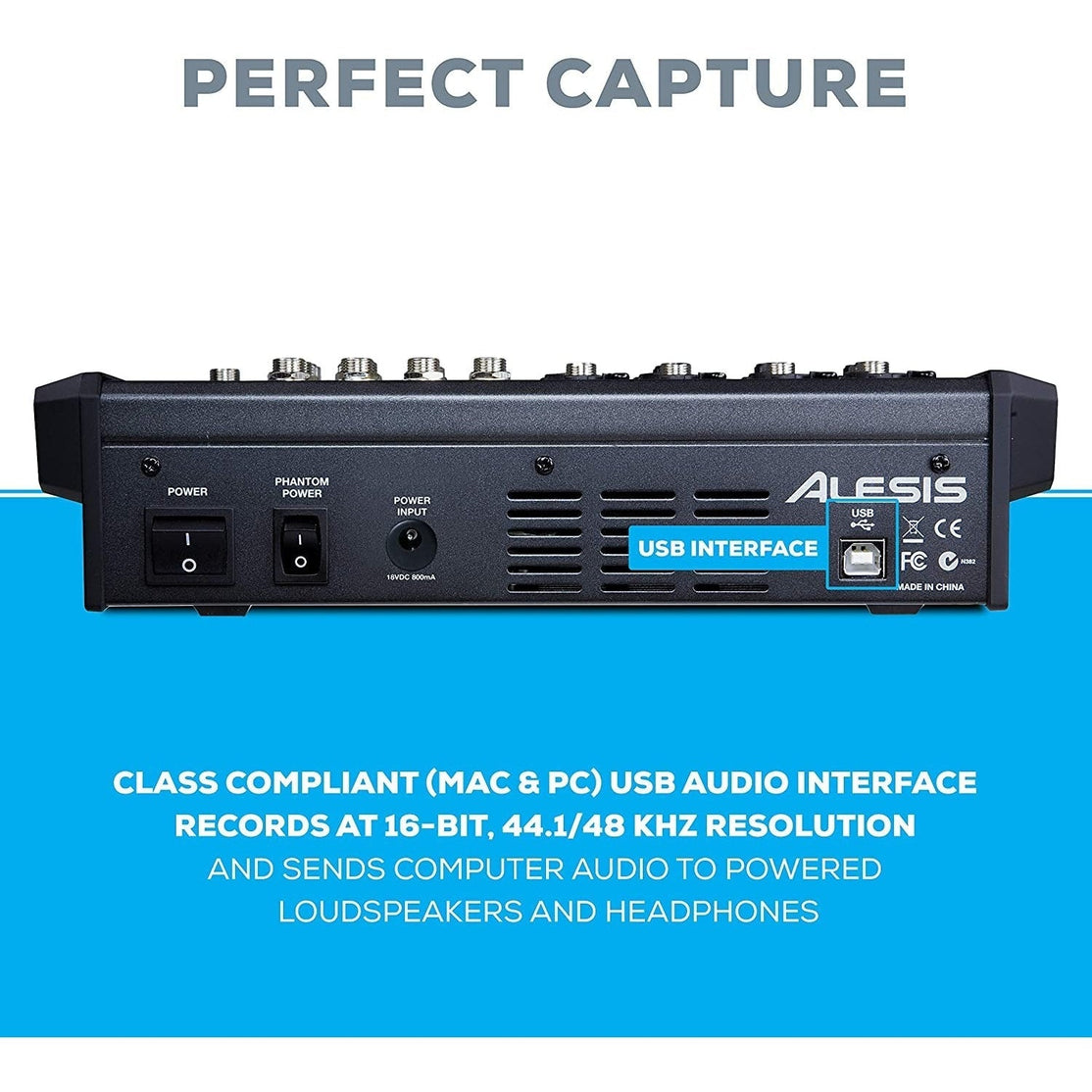 Mixer Alesis MultiMix 8 USB FX 8 Channel With FX-Mai Nguyên Music