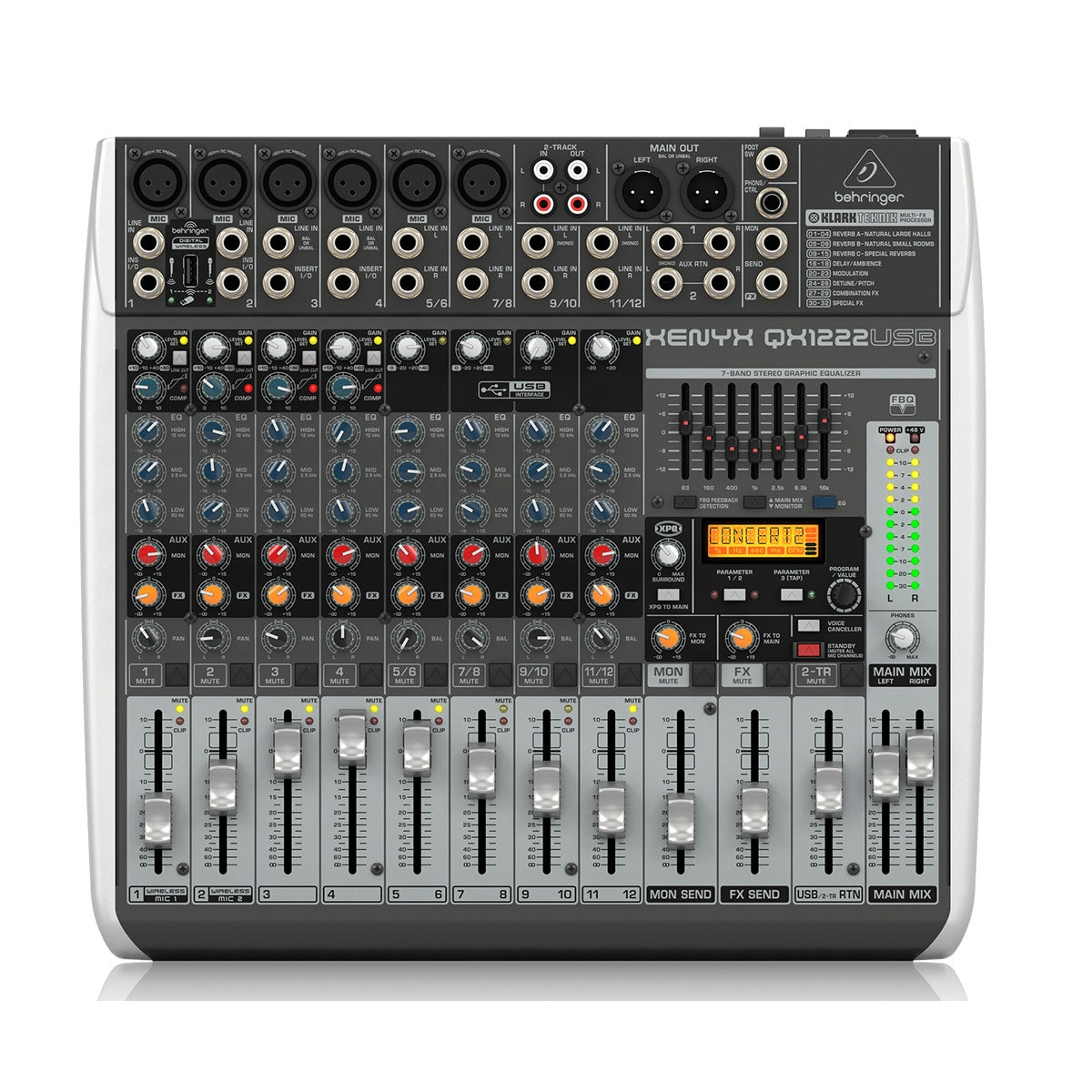 Mixer Behringer XENYX QX1222USB-Mai Nguyên Music