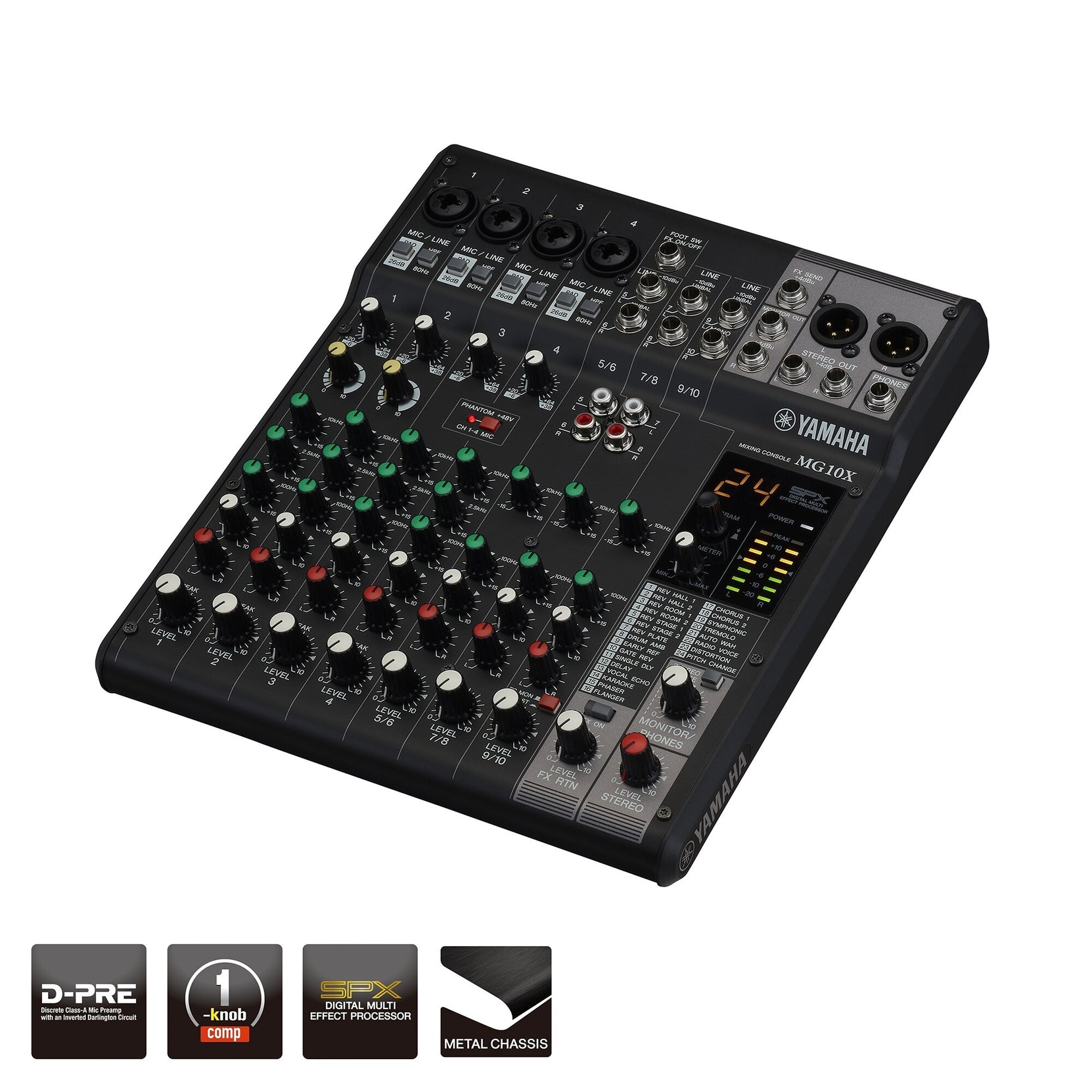 Mixer Yamaha MG10X-Mai Nguyên Music