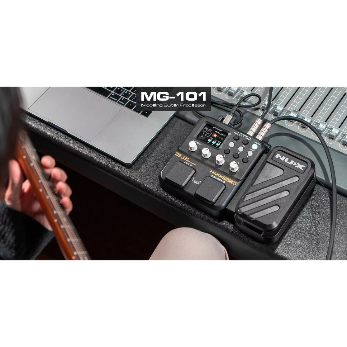 Multi Effect Pedal Guitar NUX MG-101-Mai Nguyên Music