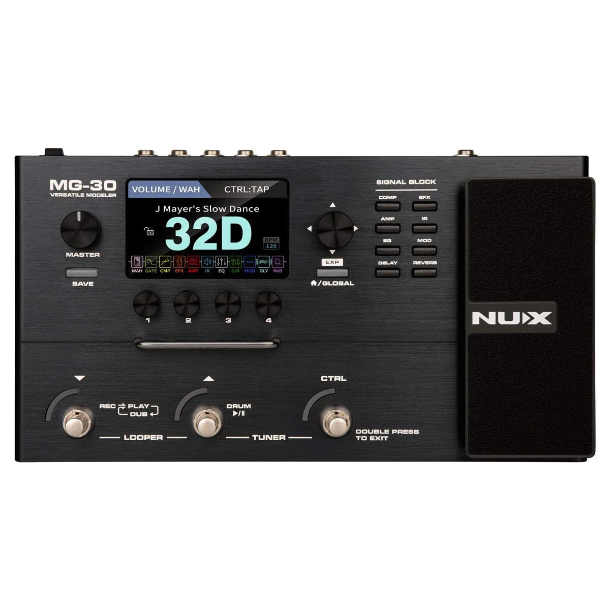 Multi Effect Pedal Guitar NUX MG-30-Mai Nguyên Music