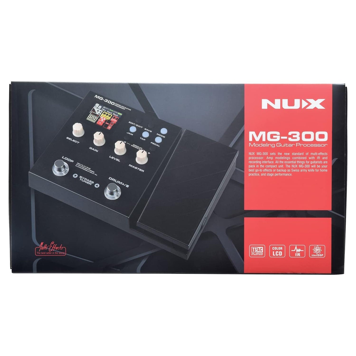 Multi Effect Pedal Guitar NUX MG-300-Mai Nguyên Music